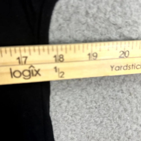 Reserved womens black‎ top small v neck short sleeve bamboo fabric minimalist - Picture 4 of 5